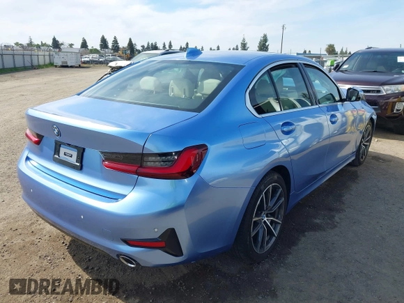 2022 BMW 3 Series 330e with VIN 3MW5P7J01N8C37289, listed as a IAAI auction lot 41765524 with 1 mi miles. Bid and sale history available at carsss.com. Image 4.