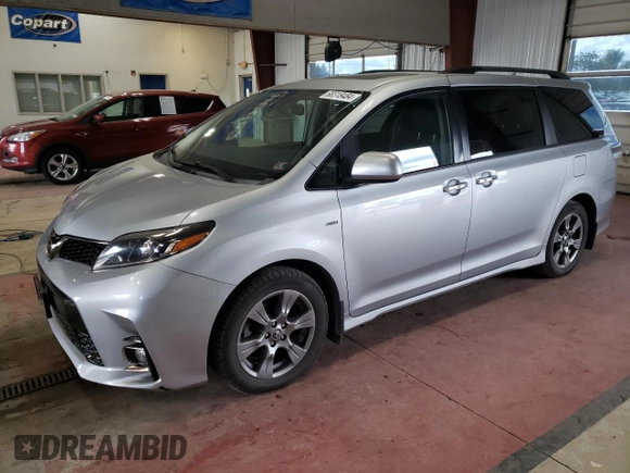 2019 Toyota Sienna SE с VIN 5TDEZ3DC3KS221691, выставлен на аукционе Copart как лот 68318484 с пробегом 59 319 миль миль и Списание • Salvage title. История ставок и продаж доступна на DreamBid. Изображение 1.