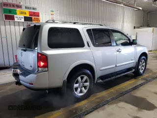 2008 Nissan Armada SE z VIN 5N1AA08C08N618736, wystawiony jako Copart lot #49589795 z przebiegiem 195 002 mil mil oraz Szkoda całkowita • Salvage title. Historia ofert i sprzedaży dostępna na DreamBid. Obrazek 3.