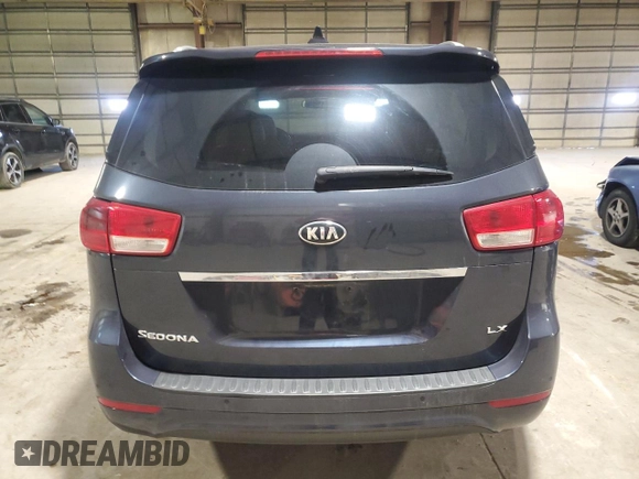 2016 Kia Sedona with VIN KNDMB5C14G6217085, listed as a Copart auction lot 51988285 with 110,939 mi miles and Salvage Title. Bid and sale history available at DreamBid. Image 6.