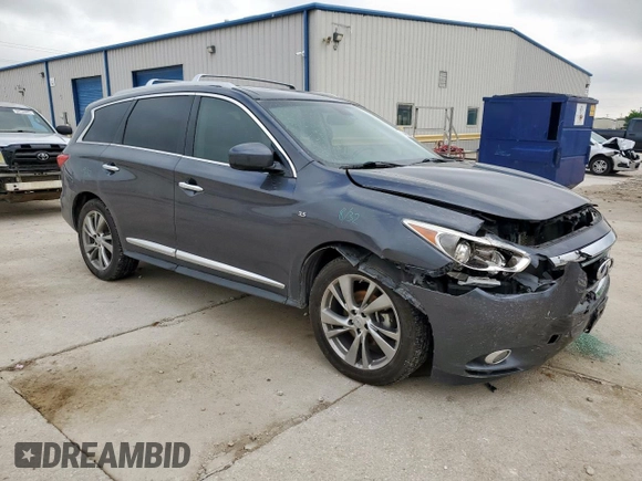 2014 Infiniti QX60 with VIN 5N1AL0MN4EC540308, listed as a Copart auction lot 54435045 with 140,454 mi miles and Salvage Title. Bid and sale history available at carsss.com. Image 4.
