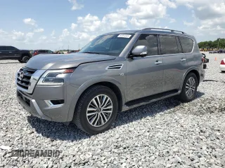 2021 Nissan Armada SL z VIN JN8AY2BA3M9372887, wystawiony jako Copart lot #60094905 z przebiegiem 68 347 mil mil oraz Szkoda całkowita • Salvage title. Historia ofert i sprzedaży dostępna na DreamBid. Obrazek 1.