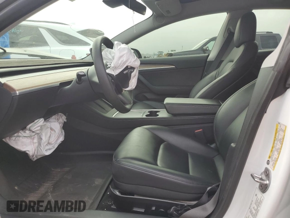 2021 Tesla Model 3 Long Range with VIN 5YJ3E1EB8MF006859, listed as a Copart auction lot 50344475 with 41,462 mi miles and Salvage Title. Bid and sale history available at DreamBid. Image 7.