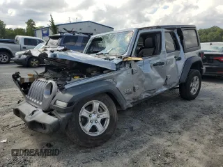 2019 Jeep Wrangler Unlimited Sport S with VIN 1C4HJXDG7KW598491, listed as a Copart auction lot 68178924 with Not provided miles and Salvage title. Bid and sale history available at DreamBid. Image 1.
