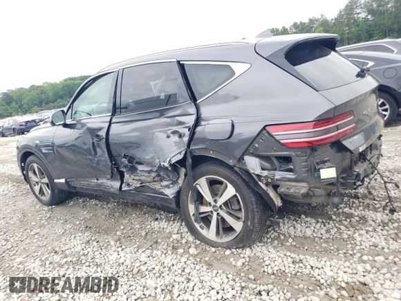 2021 Genesis GV80 with VIN KMUHBDSB1MU052669, listed as a Copart auction lot 56065915 with 83,118 mi miles and Salvage title. Bid and sale history available at DreamBid. Image 2.