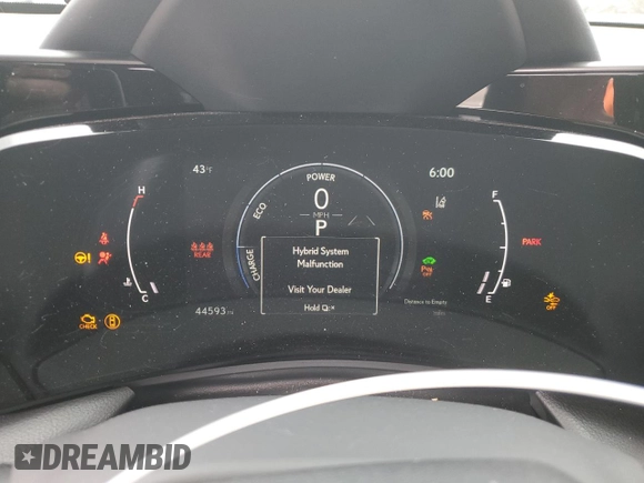 2023 Lexus NX with VIN JTJGKCEZXP2013352, listed as a Copart auction lot 49780415 with 44,593 mi miles and Salvage Title. Bid and sale history available at carsss.com. Image 9.