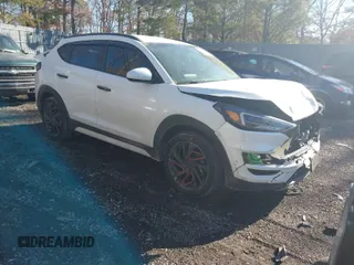 2021 Hyundai Tucson Sport with VIN KM8J3CAL8MU401425, listed as a IAAI auction lot 41426856 with 45,837 mi miles. Bid and sale history available at carsss.com. Image 1.