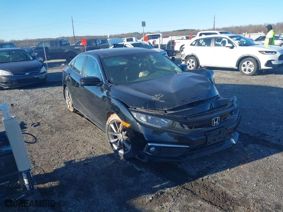 2019 Honda Civic Sedan EX-L with VIN 19XFC1F73KE211652, listed as a IAAI auction lot 41816810 with 74,353 mi miles. Bid and sale history available at carsss.com. Image 1.