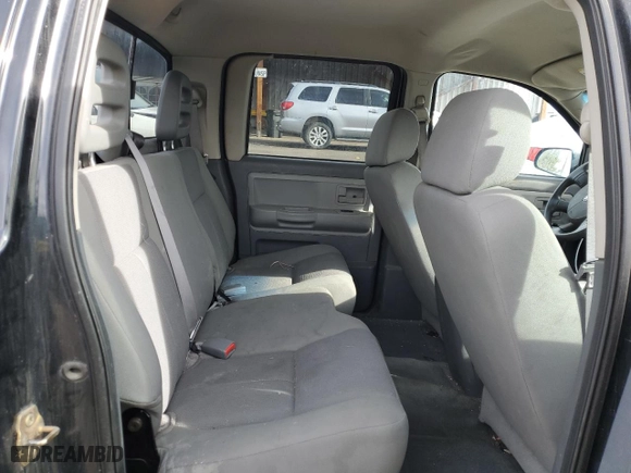 2006 Dodge Dakota SLT with VIN 1D7HW48N66S716560, listed as a Copart auction lot 49677695 with 163,717 mi miles and Salvage Title. Bid and sale history available at carsss.com. Image 10.