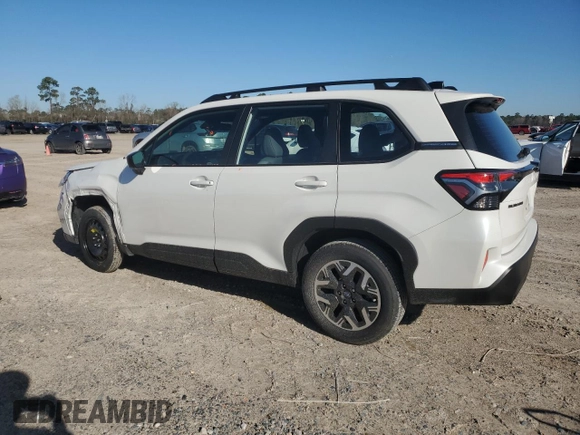 2025 Subaru Forester with VIN JF2SLDAC7SH409814, listed as a Copart auction lot 47240535 with 1,308 mi miles and Salvage title. Bid and sale history available at DreamBid. Image 2.