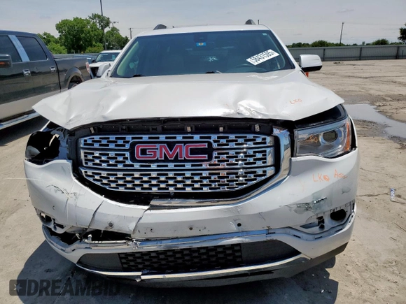 2017 GMC Acadia Denali with VIN 1GKKNPLS8HZ327113, listed as a Copart auction lot 58431595 with 102,061 mi miles and Salvage title. Bid and sale history available at DreamBid. Image 5.