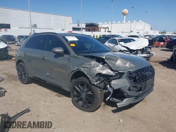 2020 Audi Q3 S line Premium Plus with VIN WA1EECF38L1089559, listed as a IAAI auction lot 41715264 with 74,192 mi miles and . Bid and sale history available at DreamBid. Image 1.