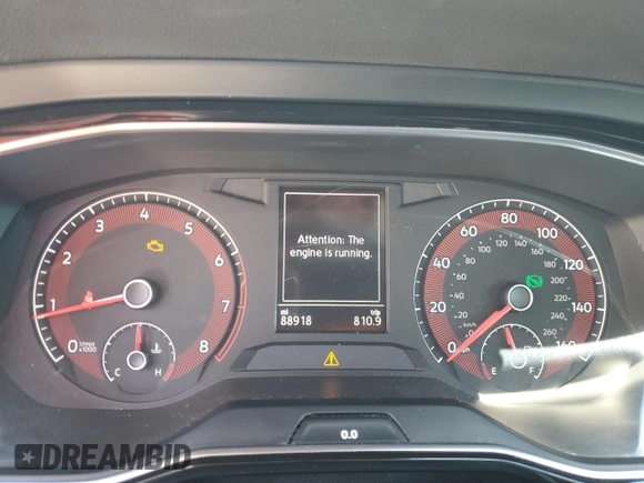 2019 Volkswagen Jetta S with VIN 3VWC57BU1KM137632, listed as a Copart auction lot 54544615 with 88,918 mi miles and Salvage title. Bid and sale history available at DreamBid. Image 9.