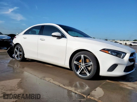 2021 Mercedes-Benz A 220 with VIN W1K3G4FB3MJ290216, listed as a Copart auction lot 58425955 with 55,537 mi miles and Salvage title. Bid and sale history available at DreamBid. Image 4.
