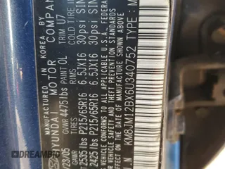 2006 Hyundai Tucson GL with VIN KM8JM12BX6U340752, listed as a Copart auction lot 48483275 with 159,326 mi miles and Salvage Title. Bid and sale history available at carsss.com. Image 13.