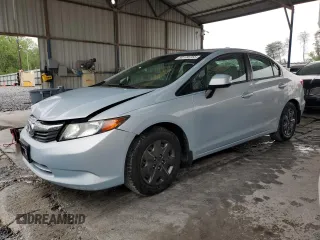 2012 Honda Civic LX z VIN 2HGFB2F53CH535151, wystawiony jako Copart lot #50120755 z przebiegiem 119 707 mil mil oraz Szkoda całkowita • Salvage title. Historia ofert i sprzedaży dostępna na DreamBid. Obrazek 1.