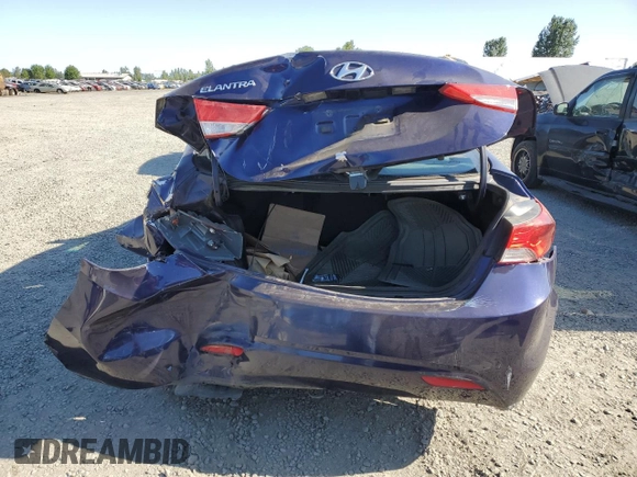 2013 Hyundai Elantra GLS z VIN 5NPDH4AE1DH246737, wystawiony jako Copart lot #64248184 z przebiegiem 132 716 mil mil oraz Szkody całkowita. Historia ofert i sprzedaży dostępna na DreamBid. Obrazek 6.