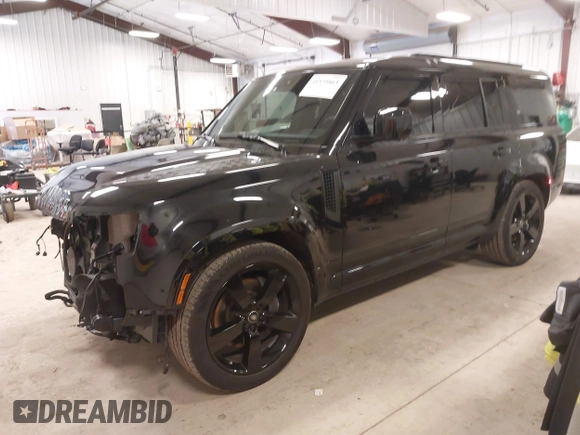 2024 Land Rover Defender X-Dynamic SE with VIN SALE2FEU1R2300221, listed as a IAAI auction lot 41579863 with 13,981 mi miles and . Bid and sale history available at DreamBid. Image 2.