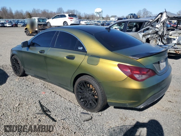 2019 Mercedes-Benz CLA with VIN WDDSJ4GB0KN725338, listed as a Copart auction lot 50787395 with 67,187 mi miles and Salvage Title. Bid and sale history available at carsss.com. Image 2.