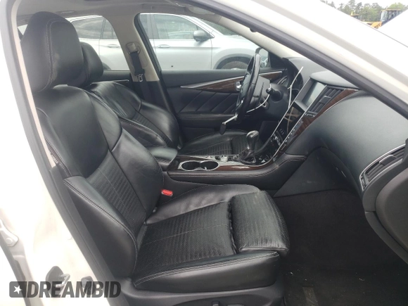 2015 Infiniti Q50 Premium with VIN JN1BV7APXFM343157, listed as a Copart auction lot 56876025 with 109,054 mi miles and Salvage title. Bid and sale history available at DreamBid. Image 7.