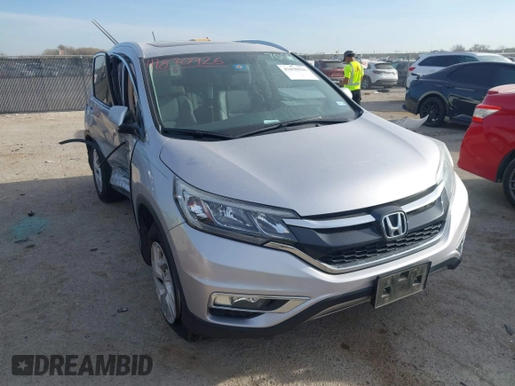 2015 Honda CR-V EX-L with VIN 2HKRM3H71FH557008, listed as a IAAI auction lot 41870926 with 114,747 mi miles. Bid and sale history available at carsss.com. Image 1.