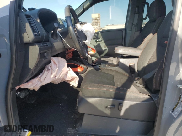 2022 Nissan Frontier Pro-X with VIN 1N6ED1EJ4NN647123, listed as a Copart auction lot 86296104 with 80,822 mi miles and Salvage title. Bid and sale history available at DreamBid. Image 7.