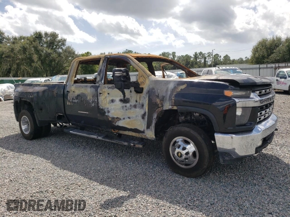 2021 Chevrolet Silverado 3500HD LT with VIN 1GC4YTEY0MF291337, listed as a Copart auction lot 73113434 with 0 mi miles and Non Repairable. Bid and sale history available at carsss.com. Image 1.
