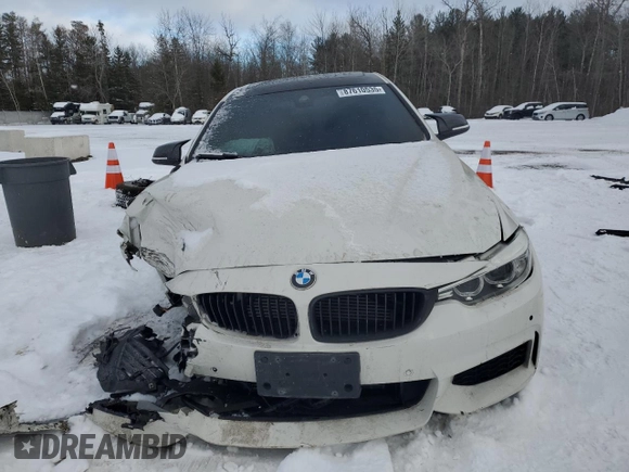 2015 BMW 4 Series 435i xDrive with VIN WBA4B3C58FGV48717, listed as a Copart auction lot 87610535 with 134,623 mi miles and Salvage Title. Bid and sale history available at DreamBid. Image 5.