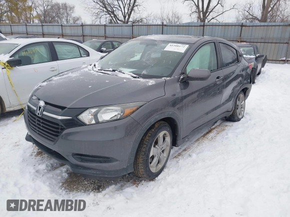 2017 Honda HR-V LX with VIN 3CZRU6H35HG703155, listed as a IAAI auction lot 41208172 with 85,713 mi miles. Bid and sale history available at carsss.com. Image 17.