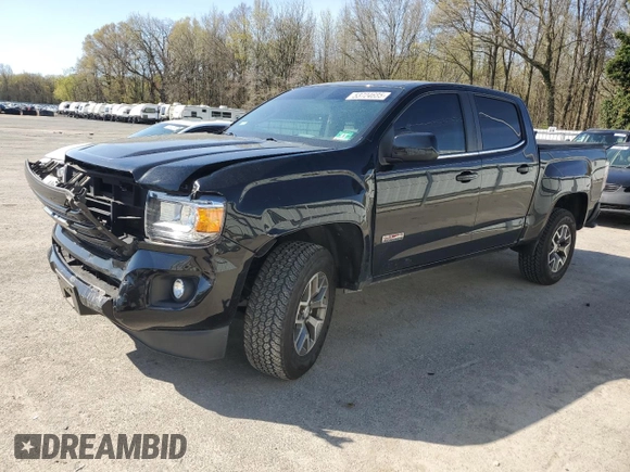 2018 GMC Canyon 4WD SLT z VIN 1GTG6DEN0J1241741, wystawiony jako Copart lot #53724685 z przebiegiem 84 980 mil mil oraz Czysty tytuł • Clean title. Historia ofert i sprzedaży dostępna na DreamBid. Obrazek 1.