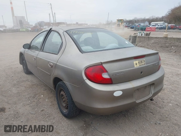 2000 Dodge Neon Highline with VIN 1B3ES46C0YD603464, listed as a IAAI auction lot 41905715 with 176,971 mi miles. Bid and sale history available at carsss.com. Image 3.