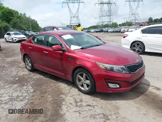 2015 Kia Optima LX z VIN 5XXGM4A73FG367665, wystawiony jako IAAI lot #42482051 z przebiegiem 93 125 mil mil oraz . Historia ofert i sprzedaży dostępna na DreamBid. Obrazek 1.
