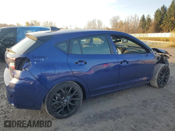 2024 Subaru Impreza RS with VIN JF1GUHJC0R8340375, listed as a Copart auction lot 78351804 with 9,853 mi miles and Salvage Title. Bid and sale history available at carsss.com. Image 3.