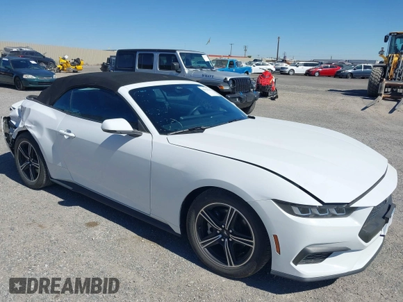 2024 Ford Mustang EcoBoost с VIN 1FAGP8UH3R5134242, выставлен на аукционе IAAI как лот 42626535 с пробегом 33 755 миль миль и . История ставок и продаж доступна на DreamBid. Изображение 1.