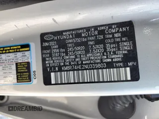 2022 Hyundai Palisade Calligraphy with VIN KM8R74HE2NU339803, listed as a Copart auction lot 62065115 with 49,039 mi miles and Salvage title. Bid and sale history available at DreamBid. Image 13.