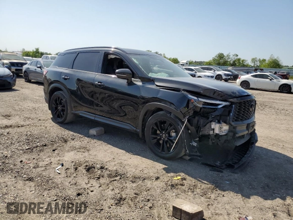 2023 Infiniti QX60 Luxe с VIN 5N1DL1FR9PC361042, выставлен на аукционе Copart как лот 52541345 с пробегом 34 649 миль миль и Списание • Salvage title. История ставок и продаж доступна на DreamBid. Изображение 4.