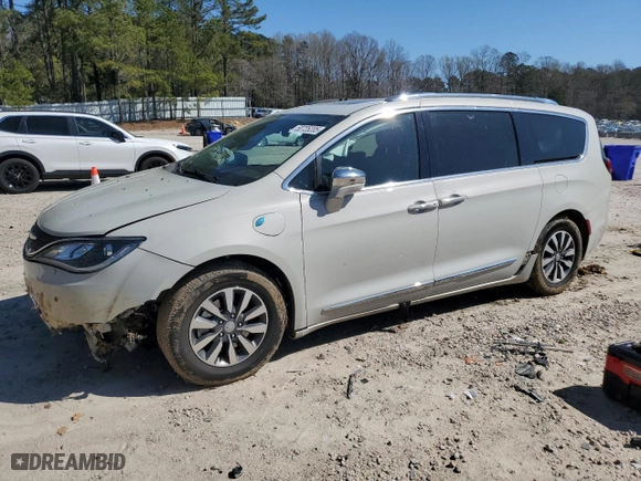 2020 Chrysler Pacifica Hybrid Limited with VIN 2C4RC1N77LR263428, listed as a Copart auction lot 50725205 with 85,003 mi miles and Salvage Title. Bid and sale history available at carsss.com. Image 1.