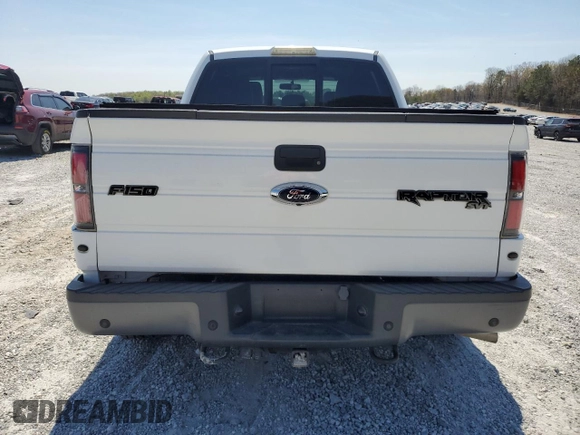 2014 Ford F-150 SVT Raptor with VIN 1FTFW1R67EFB76604, listed as a Copart auction lot 50580885 with 150,377 mi miles and Salvage Title. Bid and sale history available at carsss.com. Image 6.