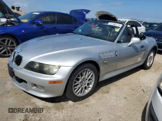 2002 BMW Z3 2.5i with VIN 4USCN33432LK52027, listed as a Copart auction lot 77155714 with 107,005 mi miles and Non Repairable. Bid and sale history available at carsss.com. Image 1.