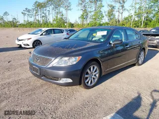 2008 Lexus LS 460 with VIN JTHBL46F785052340, listed as a IAAI auction lot 41963007 with 142,710 mi miles. Bid and sale history available at carsss.com. Image 2.
