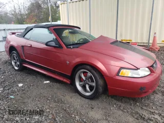 2000 Ford Mustang with VIN 1FAFP4445YF235471, listed as a Copart auction lot 44600335 with 0 mi miles and Salvage Title. Bid and sale history available at carsss.com. Image 4.