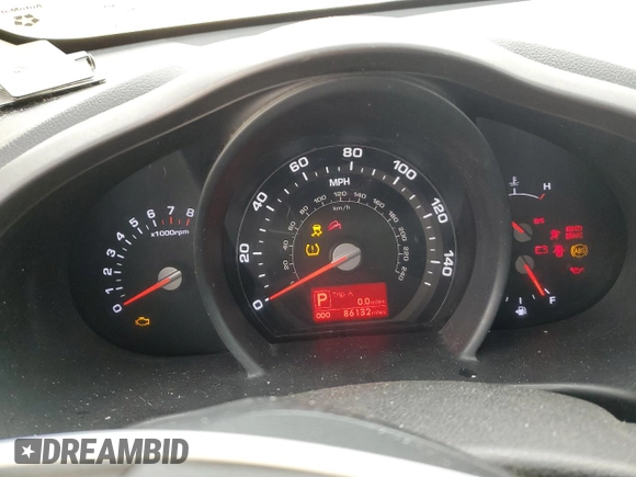 2011 Kia Sportage LX with VIN KNDPB3A27B7100410, listed as a Copart auction lot 48421055 with 86,132 mi miles and Salvage Title. Bid and sale history available at carsss.com. Image 9.