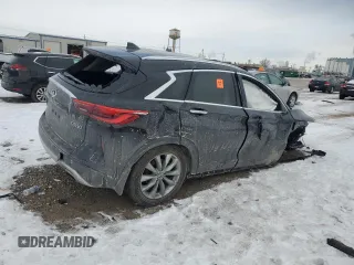 2021 Infiniti QX50 Luxe with VIN 3PCAJ5BB0MF114729, listed as a Copart auction lot 45932295 with Not Provided miles and Salvage Title. Bid and sale history available at DreamBid. Image 3.