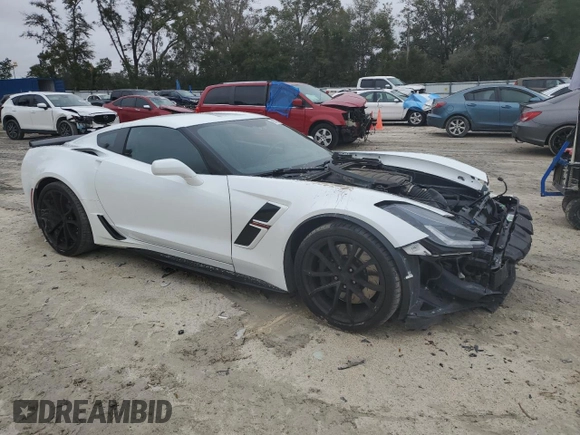 2017 Chevrolet Corvette Grand Sport 2LT with VIN 1G1YY2D75H5100245, listed as a Copart auction lot 89312455 with 73,495 mi miles and Salvage Title. Bid and sale history available at carsss.com. Image 4.