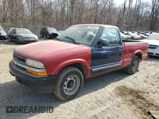 1998 Chevrolet S-10 with VIN 1GCCS144GWK148476, listed as a Copart auction lot 48180025 with 0 mi miles and Salvage Title. Bid and sale history available at carsss.com. Image 1.