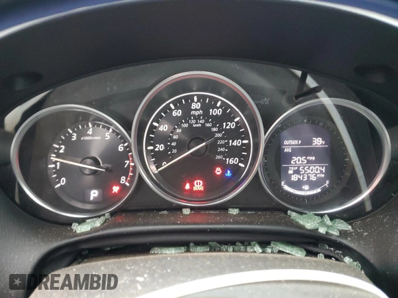 2014 Mazda CX-5 Sport with VIN JM3KE4BE4E0421244, listed as a Copart auction lot 50047925 with 184,376 mi miles and Salvage Title. Bid and sale history available at carsss.com. Image 9.