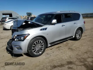 2017 Infiniti QX80 with VIN JN8AZ2NE2H9156143, listed as a Copart auction lot 42945985 with 157,392 mi miles and Salvage Title. Bid and sale history available at DreamBid. Image 1.