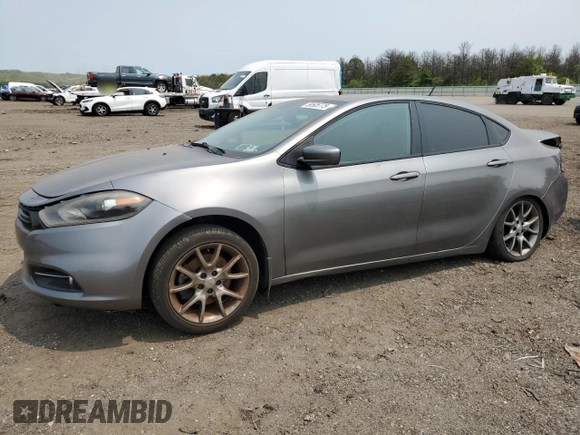 2013 Dodge Dart SXT with VIN 1C3CDFBA2DD343194, listed as a Copart auction lot 59505775 with 194,567 mi miles and Salvage title. Bid and sale history available at DreamBid. Image 1.