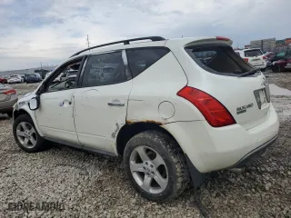 2005 Nissan Murano SL with VIN JN8AZ08W15W439798, listed as a Copart auction lot 46899525 with 0 mi miles and Salvage Title. Bid and sale history available at carsss.com. Image 2.