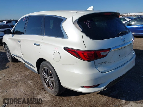 2016 Infiniti QX60 with VIN 5N1AL0MN7GC507726, listed as a IAAI auction lot 41754036 with 167,213 mi miles. Bid and sale history available at carsss.com. Image 3.